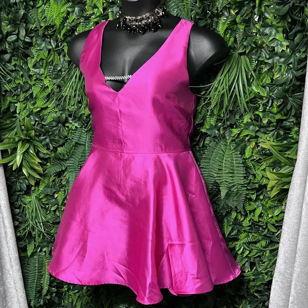 sugar thrillz pink dress Dolls Kill Dresses | Sugar Thrillz Dolls Kill Dress Women Xl Pink Never On Time Mini Fit Flare 2626 | Color: Pink | Size: Xl